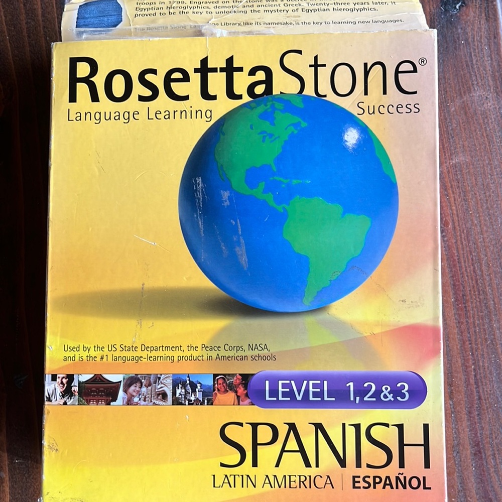 Rosetta Stone Spanish Level 1,2& 3 Complete!